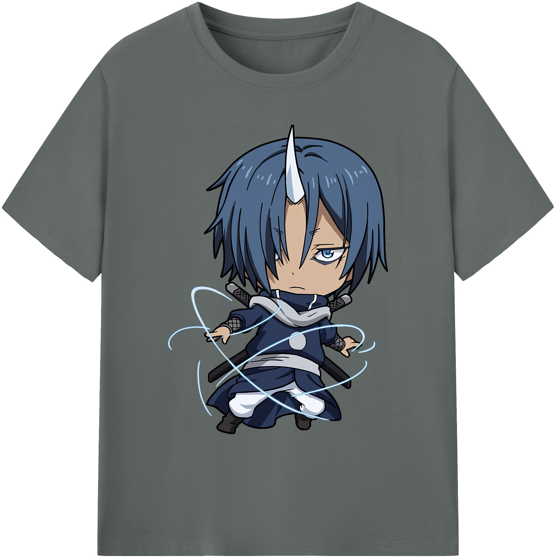 （画像用） 転スラ Regarding Reincarnated to Slime 綿100％ メンズ半袖Tシャツ｜肌触りやわらか＆通気性